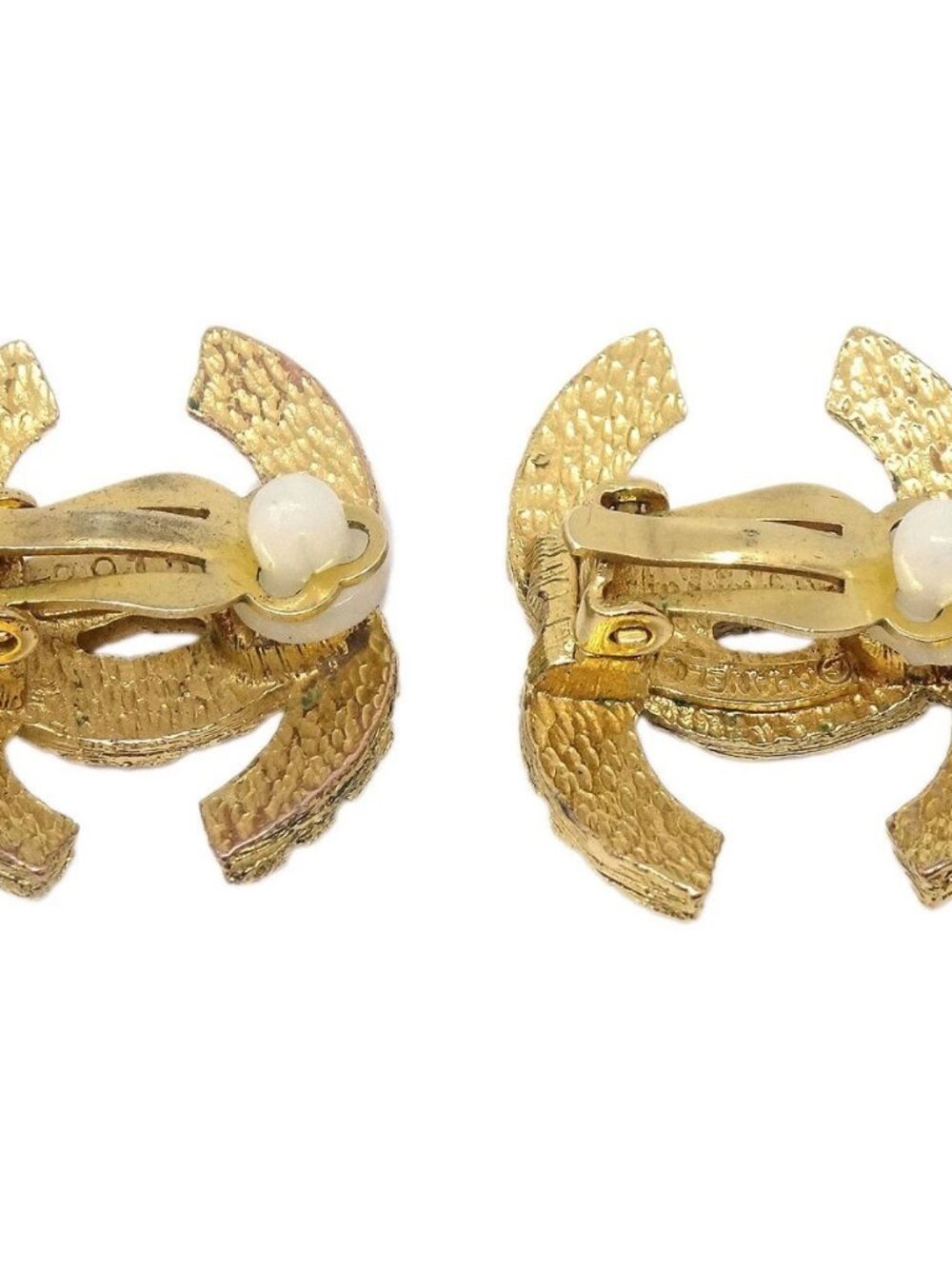 Chanel Gold CC Clip-On Earrings 2913 136261 - Picture 2 of 8